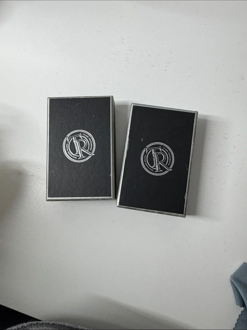 Personalized Silver-Tone Money Clips – Set of 2 – Initials J & R